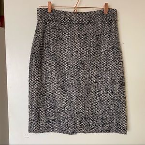 Brooks Brothers wool and mohair tweed pencil skirt